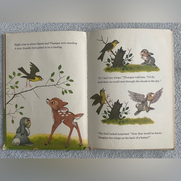 Walt Disney’s Bambi Gets Lost Children’s Book ✨Vintage 1972 - Picture 7 of 10